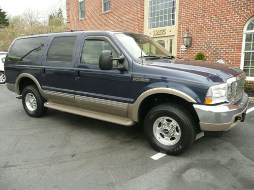2002 ford excursion limited 74k 4x4, v10, impeccably clean, like new tires