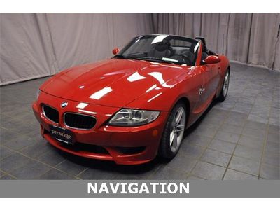 2007 bmw z4 m  certified manual convertible 3.2l navigation roadster