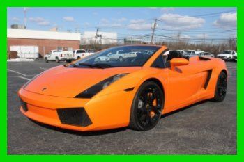 2008 lambo gallardo spyder orange black