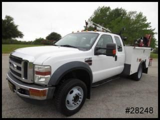 F550 4x4 6.4 diesel 9' caseco stellar crane service body utility -  we finance!