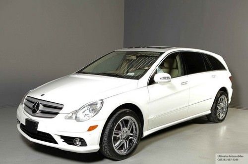 2008 mercedes benz r350 4matic awd sunroof leather xenons heated seats 7-pass