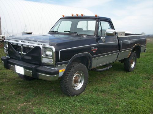 1992 dodge 250 le 4x4 cummins turbo diesel