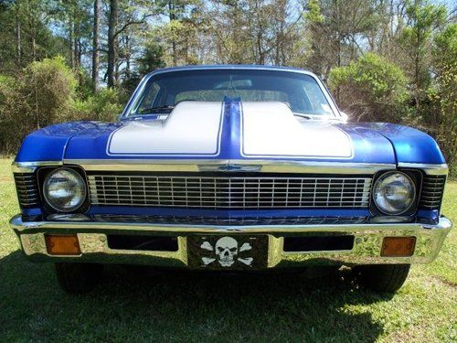 1971 chevrolet nova (electric blue pearlcoat and viper silver)