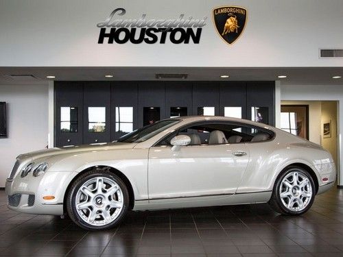 2009 bentley continental gt white sand mulliner 20 wheels nav bluetooth