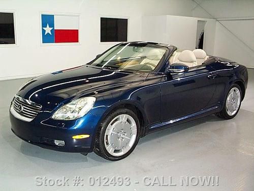 2002 lexus sc430 convertible nav htd leather xenons 42k texas direct auto