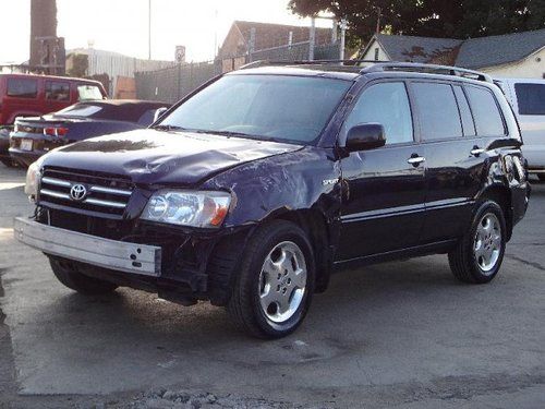 2007 toyota highlander sport v6 damaged salvage runs! cooling good wont last!!!