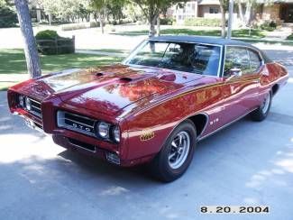 1969 pontiac gto judge ra iv hardtop show car! #s matching, only matador red!