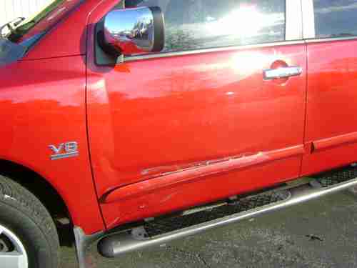 2004 NISSAN TITAN LE CREW CAB 4X4 ENDURANCE ED. 5.6L V8 LEATHER FORMER BANK REPO, image 4