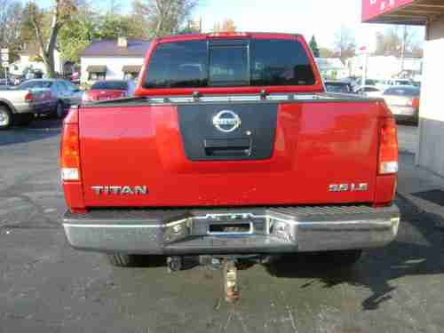2004 NISSAN TITAN LE CREW CAB 4X4 ENDURANCE ED. 5.6L V8 LEATHER FORMER BANK REPO, image 7