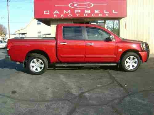 2004 NISSAN TITAN LE CREW CAB 4X4 ENDURANCE ED. 5.6L V8 LEATHER FORMER BANK REPO, image 13