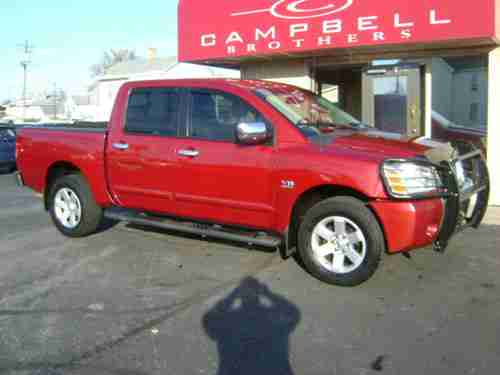 2004 NISSAN TITAN LE CREW CAB 4X4 ENDURANCE ED. 5.6L V8 LEATHER FORMER BANK REPO, image 14