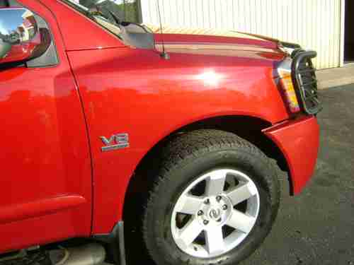 2004 NISSAN TITAN LE CREW CAB 4X4 ENDURANCE ED. 5.6L V8 LEATHER FORMER BANK REPO, image 16