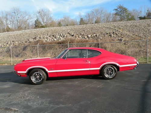 1970 oldsmobile 442, build sheet, 455 engine, automatic, fact air, red, real 442