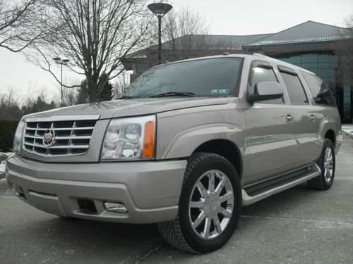 2005 cadillac escalade platinum esv navigation dual dvd awd  20's  chrome wheels