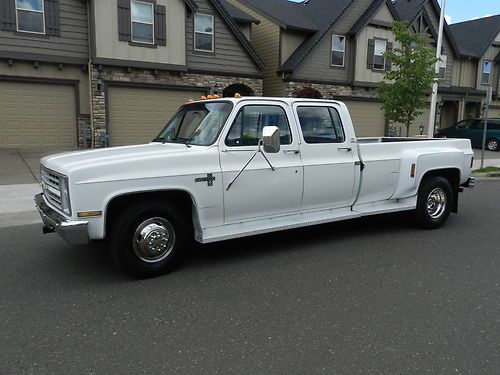 1987 chevrolet 1-ton silverado crew-cab  dual rear wheels 3+3