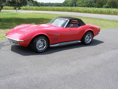 1972 chevrolet corvette convertible, image 2