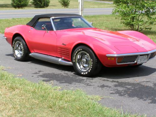 1972 chevrolet corvette convertible, image 4