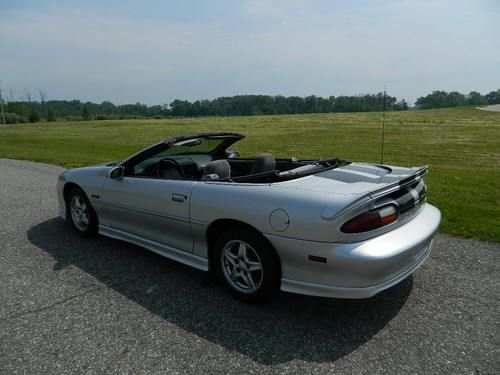 1999 Camaro Convertible Z28 5.7L V8 Silver w/ Black Stripes NO RESERVE Indiana, US $8,500.00, image 3