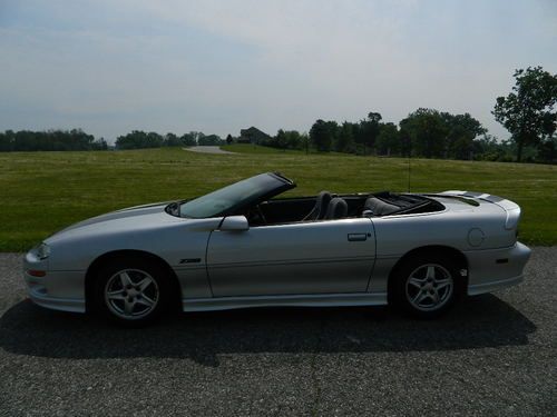 1999 Camaro Convertible Z28 5.7L V8 Silver w/ Black Stripes NO RESERVE Indiana, US $8,500.00, image 7