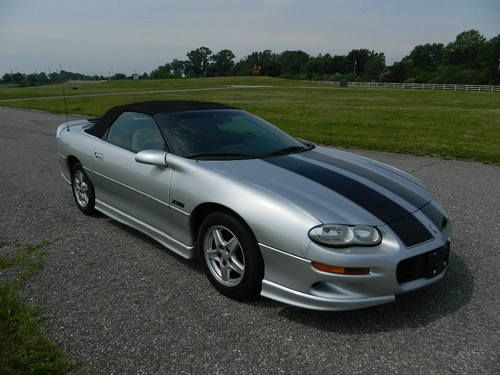 1999 Camaro Convertible Z28 5.7L V8 Silver w/ Black Stripes NO RESERVE Indiana, US $8,500.00, image 8
