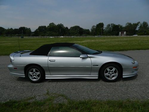 1999 Camaro Convertible Z28 5.7L V8 Silver w/ Black Stripes NO RESERVE Indiana, US $8,500.00, image 12