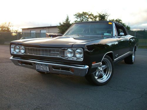 69 coronet 500 500ci 4spd factory convertible triple black restomod fast &amp; fun