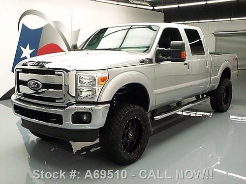 2012 ford f-250 lariat crew 4x4 lift diesel sunroof nav texas direct auto