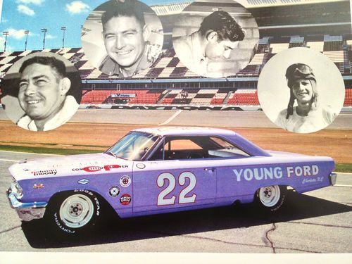 Fireball roberts: hall of fame inductee:1963 1/2 ford galaxie racecar replica