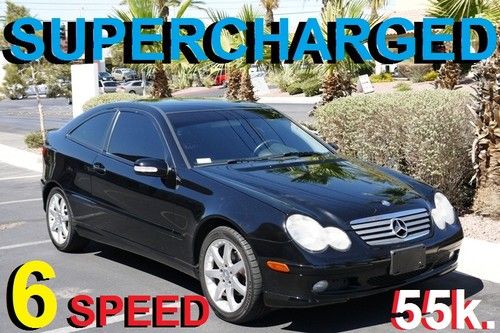 2004 mercedes c230k kompressor coupe supercharged only 55k. 6-speed *no reserve*