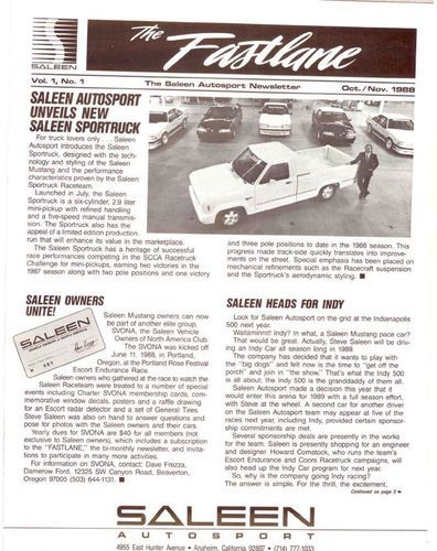 1988 Ford Ranger Saleen Sportruck, image 2
