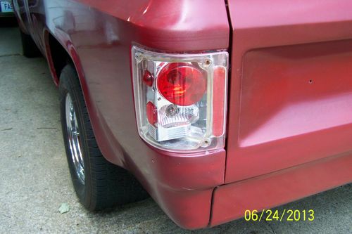 1987 RED CHEVY CUSTOM DELUXE SHORT BED R10/C10, built 350, HOTROD, lowered., US $5,500.00, image 3