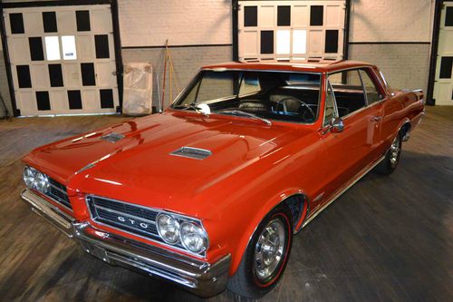 1964 pontiac gto 389 tri power ac phs docs frame off resto 73k right miles