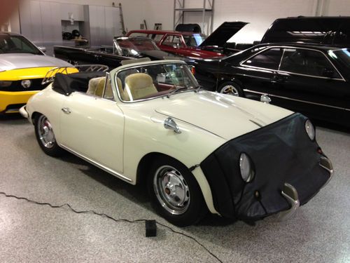 1962 porsche 356b super 90 1.6l tan with red interior numbers matching
