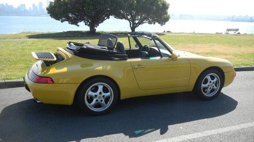 **1998 porsche 911-993** convertible - speedster yellow- new top just serviced!!