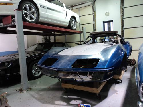 72 corvette coupe project car 4 speed with ac low vin # build sheet