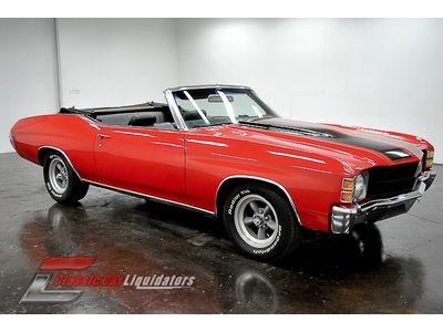 71 chevrolet chevelle convertible 350 v8 automatic ps ac pt pb front disc brakes