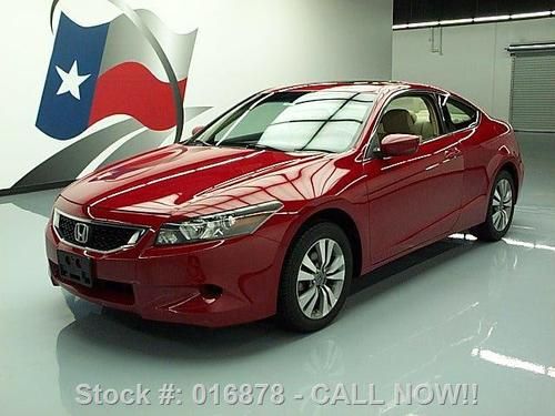 2008 honda accord ex-l coupe htd leather sunroof 43k mi texas direct auto