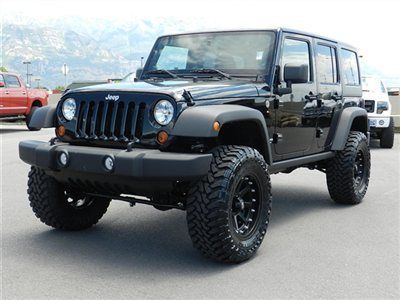 Unlimited 4 door hardtop 4x4 custom lift wheels tires auto new off road