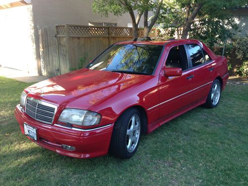 1995 mercedes-benz c36 amg base sedan 4-door 3.6l (red)