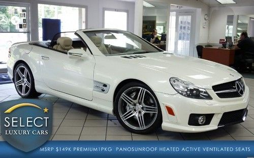 Stunning 1 owner sl63 pano roof p1 keyless vent seats pristine!