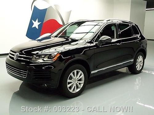 2013 volkswagen touareg tdi sport awd nav rear cam 14k texas direct auto