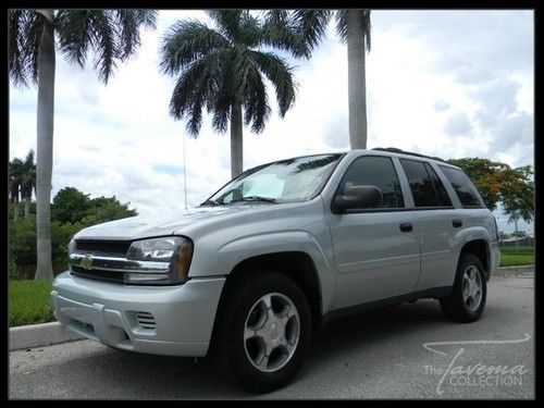 08 trailblazer lt! unique blue leather, clean carfax, sport wheels, sunroof, fl