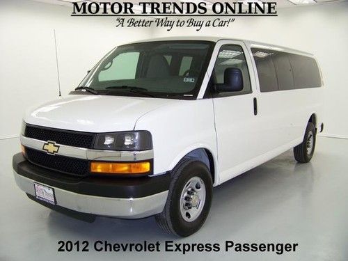 2012 chevy express g3500 15 passenger 6.0 v8 cruise rear ac am fm cd 24k