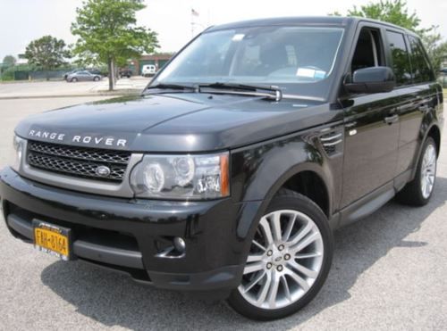 2010 land rover range rover sport hse suv awd 5.0l v8 engine triple black beauty