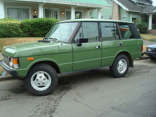 1983 range rover classic original v8 manual transmission low miles, rust free