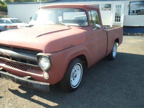1957 ford f-100 pickup runs great needs paint work many extras incuded