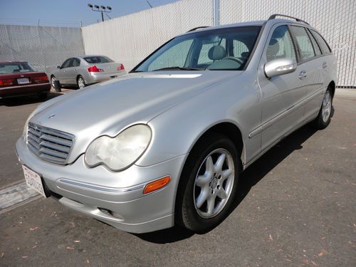 2002 mercedes benz c320 wagon loaded leather alloys cold a/c !!! no reserve !!!