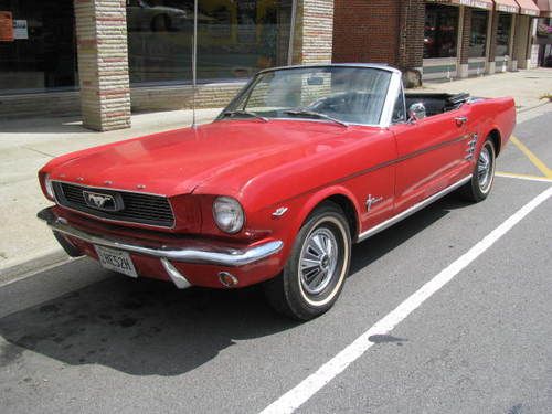 Soild barn find 1966 mustang convertible no reserve