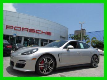 13 platinum silver panamera gts 4.8l v8 awd pdk *heated &amp; ventilated  seats