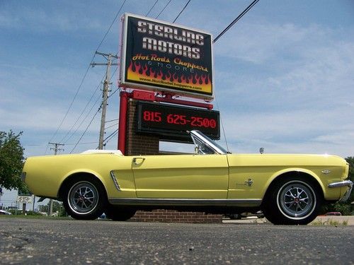 64 1/2 mustang convertible 225hp 289ci v8 4 speed 96854 original miles restored